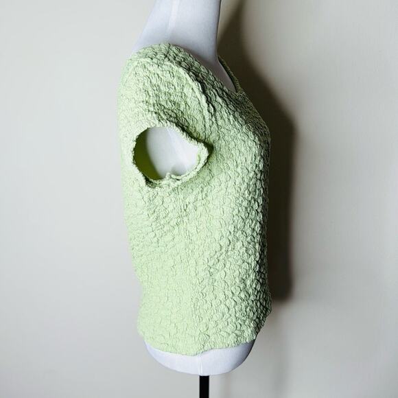 Mauve Anthropologie Green Socialite Popcorn Tee - Picture 6 of 7